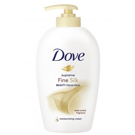 Dove Fine Silk tekuté mydlo 250ml s dávkovačom