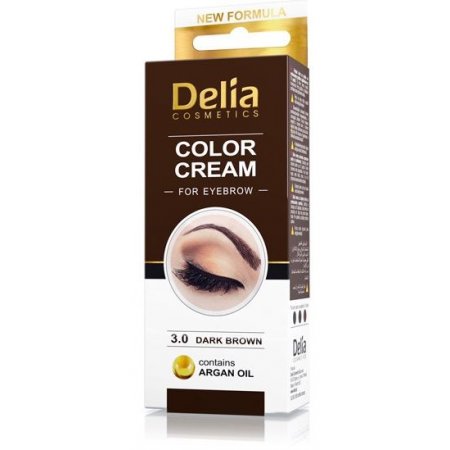 Delia Cosmetics Cameleo profesionálna krémová farba na obočie bez amoniaku Dark Brown 15 ml