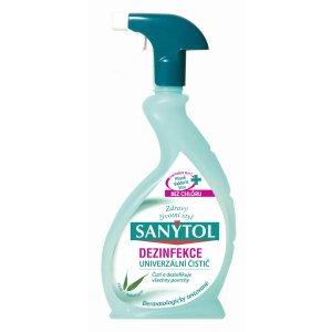 Sanytol dezinfekcia univerzálny antibakteriálny čistič s vôňou eukalyptu 500ml s rozprašovačom