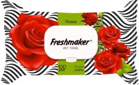 Freshmaker vlhčené obrúsky 100ks Rose uzatvárateľné s klipom