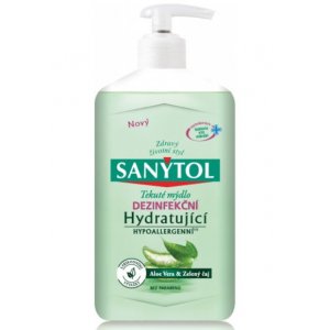 Sanytol hydratačné dezinfekčné tekuté mydlo 250ml s dávkovačom 