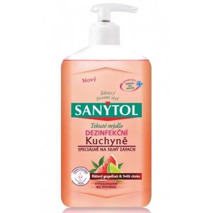 Sanytol dezinfekčné tekuté mydlo 250ml s dávkovačom kuchyne