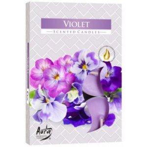 Bispol Violet čajové sviečky 6ks p15-131