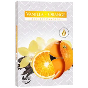 Bispol Vanilla & Orange čajové sviečky 6ks p15-37