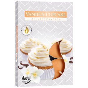Bispol Vanilla Cupcake čajové sviečky 6ks p15-202
