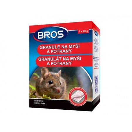 Bros granule na myši a potkany 140g (7x20)