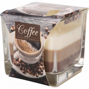 Bispol Tricolor Coffee vonná sviečka snk80-89