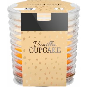 Bispol Tricolor Vanilla cupcake vonná sviečka snw80-202