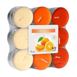 Bispol čajové sviečky 18ks - p15-63 orange /pomaranč