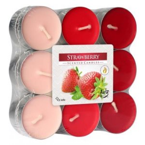 Bispol čajové sviečky 18ks - p15-73 strawberry / jahoda