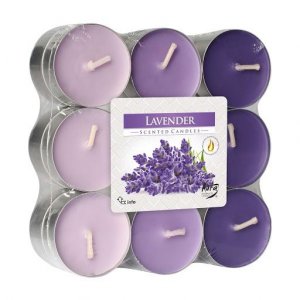 Bispol čajové sviečky 18ks - p15-79 lavender / levanduľa