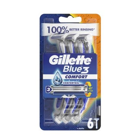 Gillette Blue 3 (Blue3) Comfort strojček na holenie 6ks