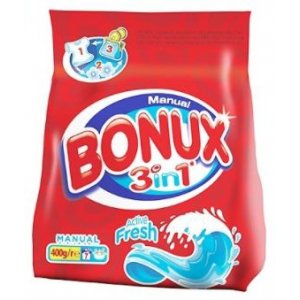 Bonux Whites 3v1 Polar Ice Fresh prací prášok na ručné pranie 400g na 7 praní