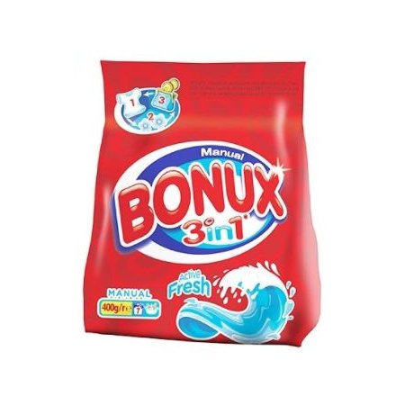 Bonux Whites 3v1 Polar Ice Fresh prací prášok na ručné pranie 400g na 7 praní