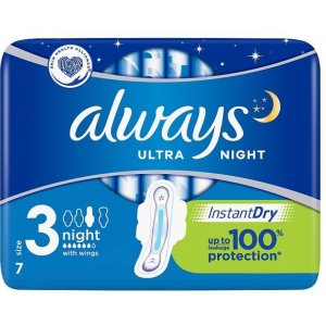 Always Ultra 7ks Night dámske hygienické vložky