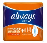 Always Ultra 10ks Normal dámske hygienické vložky