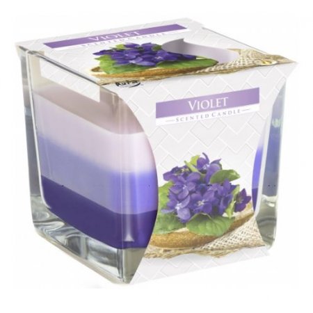 Bispol Tricolor Violet vonná sviečka snk80-131