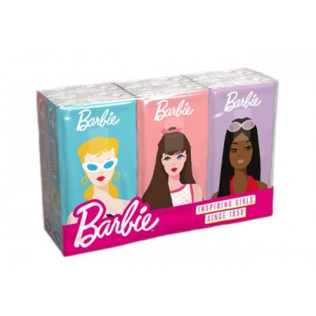 KIDS Barbie vreckovky 6x10ks 4-vrstvové