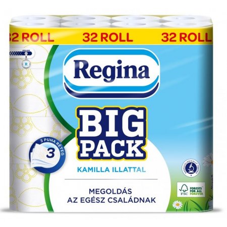 Regina Kamilka Forest Big Pack 3-vrstvový toaletný papier kamilka, 32ks v balení