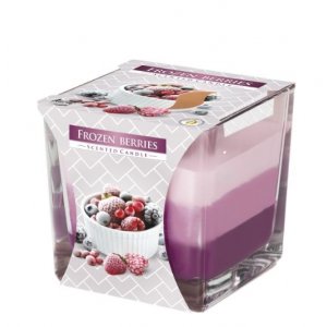 Bispol Tricolor vonná sviečka v skle snk80-314 Frozen Berries