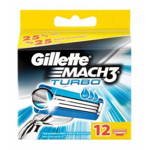 Gillette Mach3 Turbo náhradné hlavice 12ks 