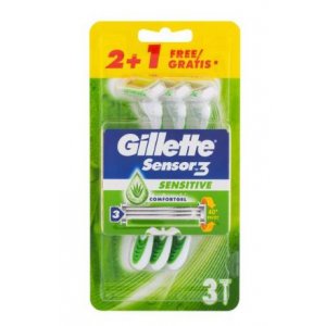 Gillette Sensor3 Sensitive strojček 3ks