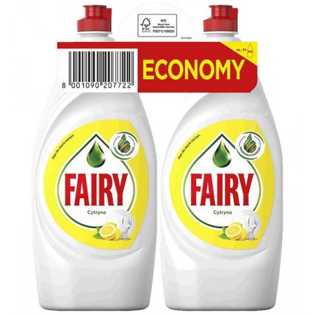 Fairy (Jar) saponát DUO Lemon 2x900ml