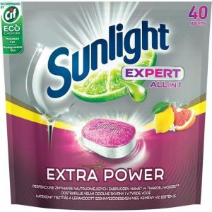 Sunlight All in 1 Lemon tablety do umývačky 40ks