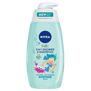Nivea KIDS sprchový gél a šampón na vlasy 500ml MR