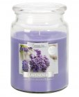 Bispol Lavender sviečka v skle s viečkom SND99-79  Doba horenia: cca 100 hodín Výška: 14cm Priemer: 9,9cm 