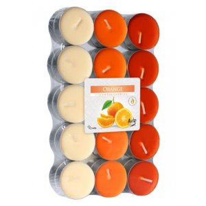 Bispol čajové sviečky 30ks - p15-30-63 orange / pomaranč