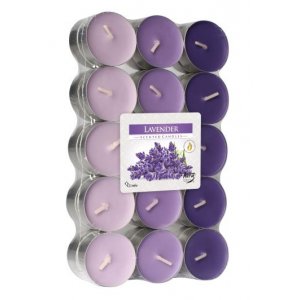 Bispol čajové sviečky 30ks - p15-30-79 lavender / levanduľa