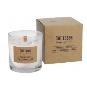 Bispol vonná sviečka v skle sn82-000-78 Cut Roses