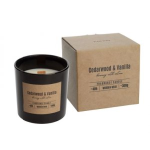 Bispol vonná sviečka v skle sn82-095-81 Cedarwood & Vanilla