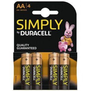 Duracell AA tužkové batérie LR06 / MN1500 4ks (baterky)