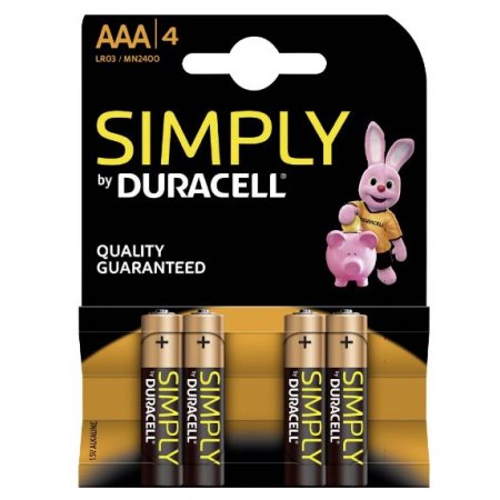 Duracell AAA tužkové batérie LR03 / MN2400 4ks (baterky)