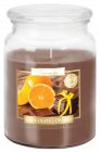 Bispol Chocolate - Orange sviečka v skle s viečkom SND99-340  Doba horenia: cca 100 hodín Výška: 14cm Priemer: 9,9cm 
