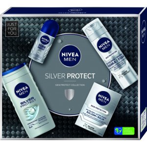 Nivea Silver Protect pánsky darčekový set 4ks