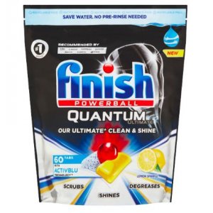 Finish Quantum Ultimate Activ Blue Lemon tablety do umývačky 60ks
