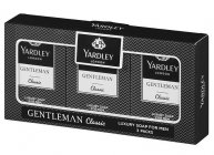 Yardley Classic Gentleman pánske toaletné mydlo 3x90g