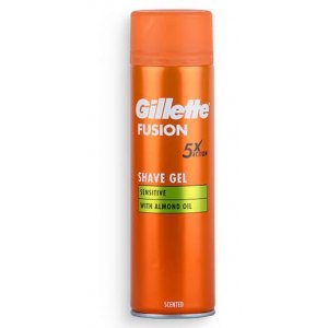 Gillette Fusion5 Sensitive with Almond Oil pánsky gél na holenie 200ml