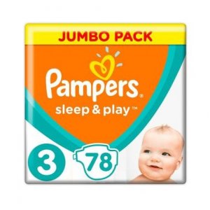 Pampers Jumbo Pack Sleep&Play Midi 6-10kg 78ks