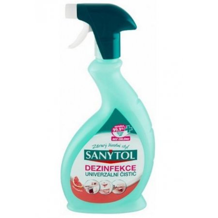 Sanytol dezinfekcia univerzálny antibakteriálny čistič s vôňou grapefruitu 500ml s rozprašovačom