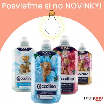 Posvieťme si na novinky! Nové druhy aviváží od obľúbenej značky Coccolino ????????????

#maganoskcz #onlinekozmetika #onlinedrogeria #nakupujpohodlne #nakupujzdomu