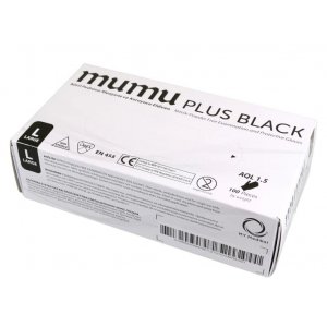 Rukavice MumuPlus nitrilové čierne veľkosť L