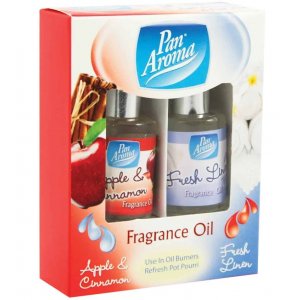Pan Aroma Apple&Cinnamon+Fresh Linen vonný olej 2x10ml