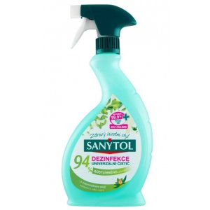 Sanytol dezinfekcia univerzálny antibakteriálny čistič s esenciálnymi olejmi 500ml s rozprašovačom