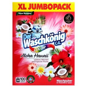 Der Waschkönig (Der Waschkonig) Aloha Hawai Color prací prášok 6,5kg na 100 praní