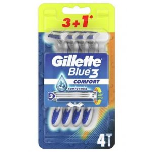 Gillette Blue 3 (Blue3) Comfort strojček na holenie 4ks