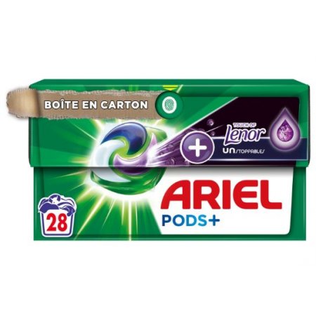Ariel Touch Of Lenor Unstoppables Lavender gélové tablety na pranie 28ks
